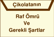 Çikolatanın Raf Ömrü ve Gerekli Şartlar