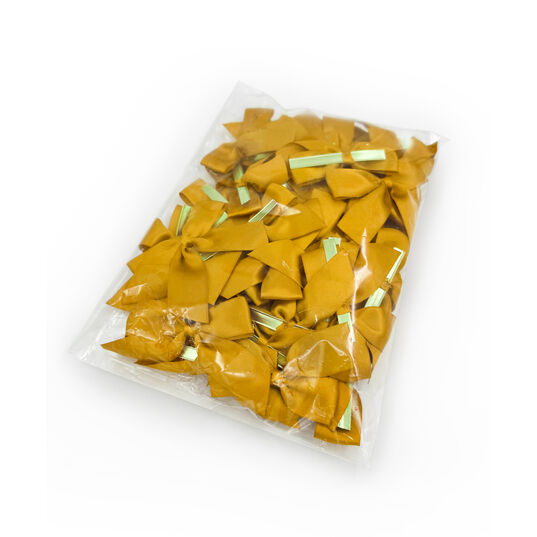 Altın Küçük Boy Klipsli Kurdele (50 Adetlik Paket)