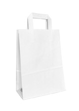  - Dıştan Kulplu Beyaz Kağıt Çanta No.2 (500 Adetlik Paket)