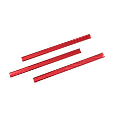  - Kırmızı Çizgili Parlak Pratik Klips - (12 cm - Plastik- 100 adetlik paket) (1)