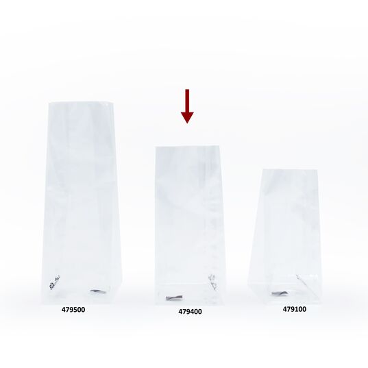 Kısa Mini Baskısız Sıcak Yapıştırmalı Şeffaf Poşet (40 MİKRON)