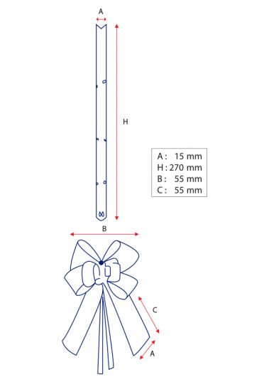 Kız Bebek Küçük Boy Pratik Kurdele (100 Adetlik Paket)