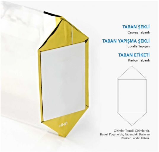 Kraft Naturel Pencereli Büyük Şeffaf Poşet (500 Adetlik Kutu)