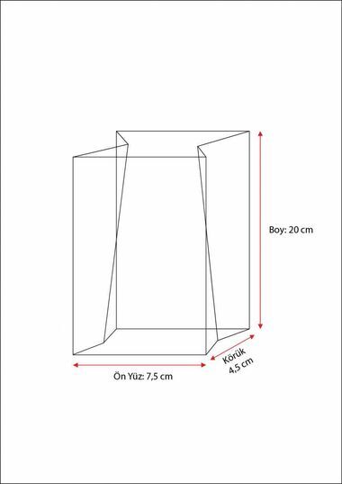 Vatan Sevgisi Küçük Boy Şeffaf Poşet (50 Adetlik Kutu)