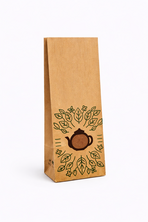 Yeşil Yapraklı Çaydanlık Desenli Pencereli Poşet (2 Katlı) - Thumbnail