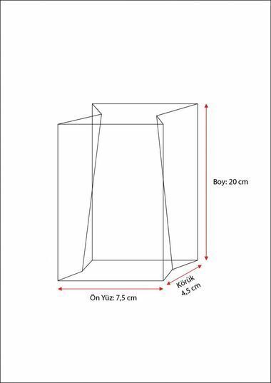 Yıldızlar Küçük Boy Şeffaf Poşet (100 Adetlik Kutu)